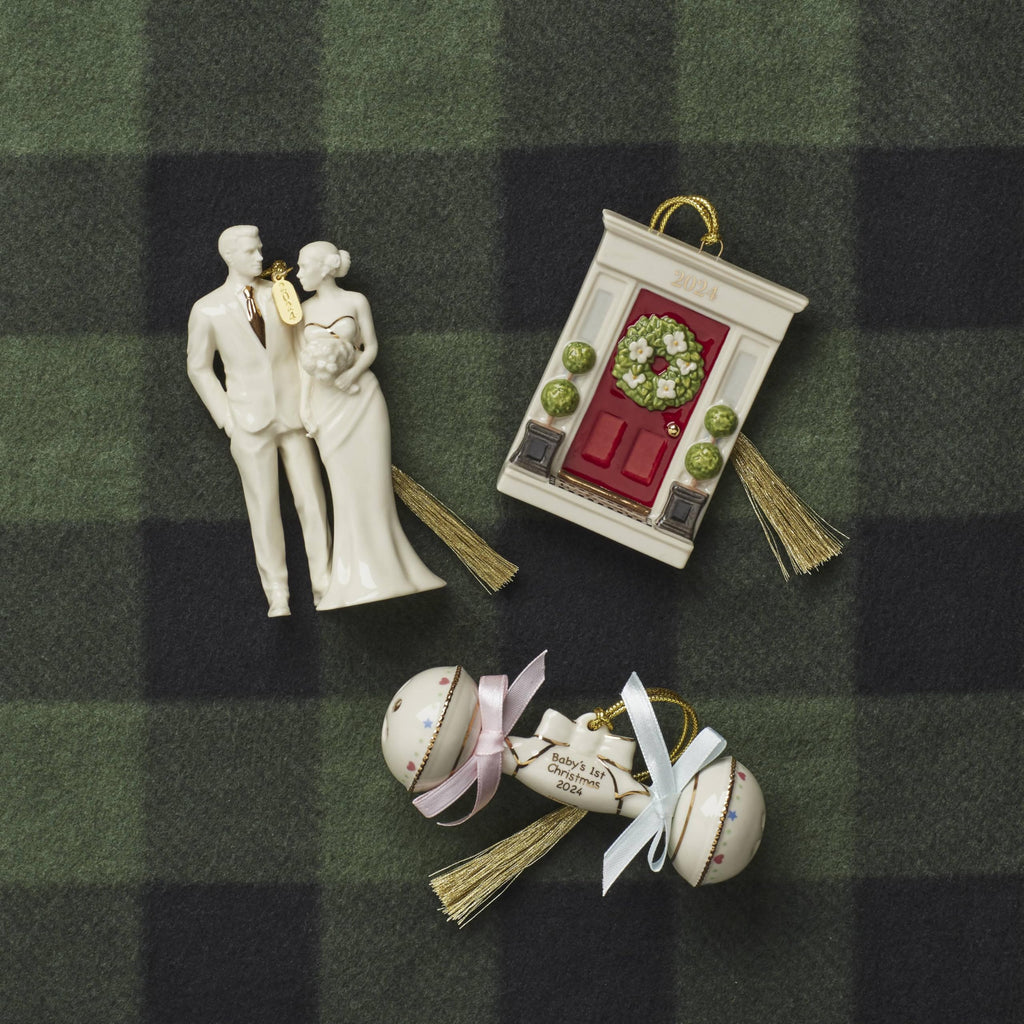 Lenox 895758 2024 Baby's 1st Christmas Rattle Ornament
