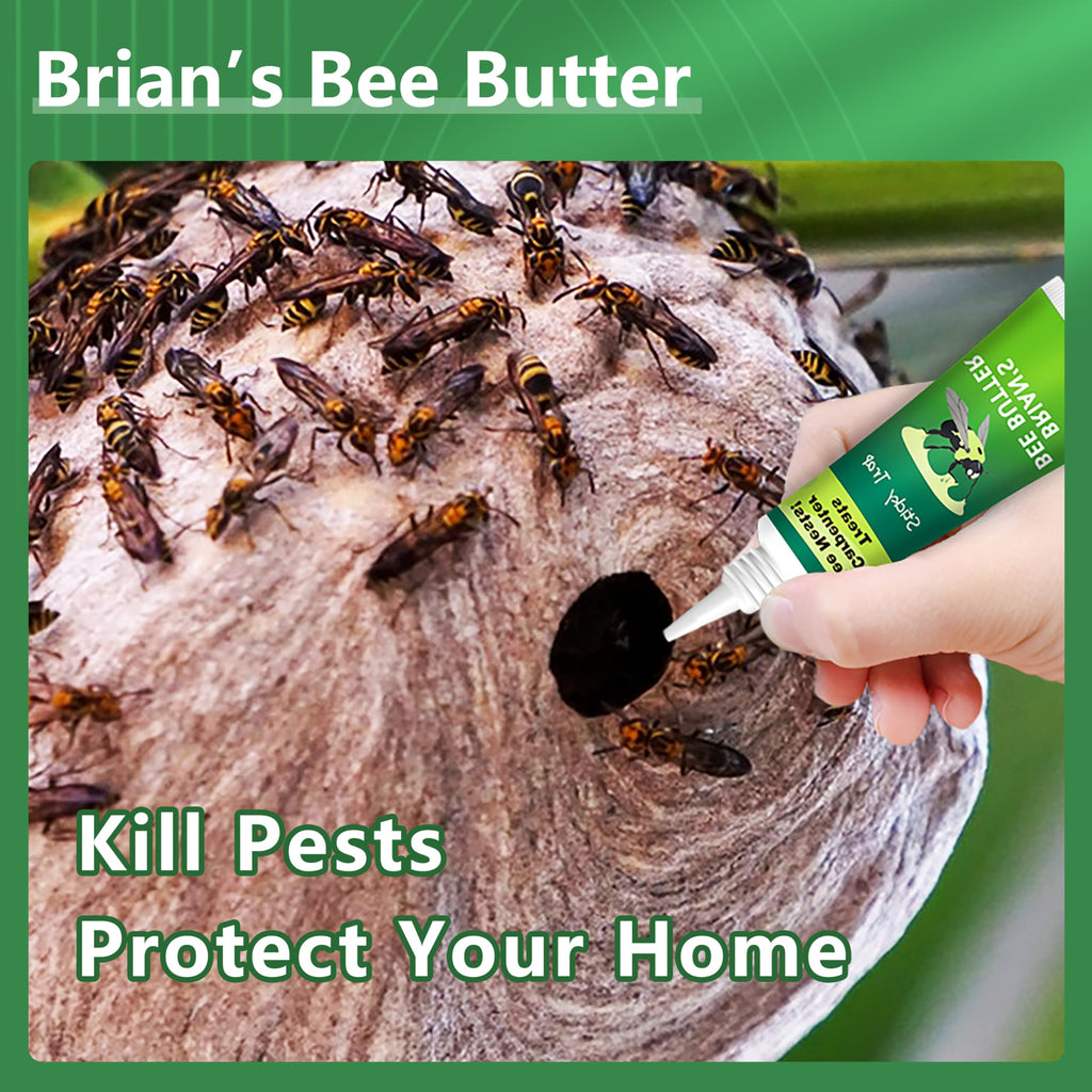 Carpenter Bee Traps for Outside, Brain's Bee Butter, 1 Pack Sticky Trap, Wood Bee Traps for Outside
