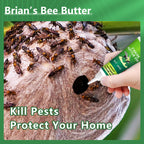 Carpenter Bee Traps for Outside, Brain's Bee Butter, 1 Pack Sticky Trap, Wood Bee Traps for Outside