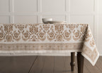 Maison d' Hermine 100% Cotton Table Cover - 60"x120" Rectangle Decorative Tablecloth - Washable Tablecloths for Dining, Home, Farmhouse & Party - Ideal for Thanksgiving & Christmas - Allure Collection