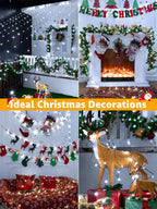 BrightChristmas Christmas Lights 1200 LED 394 FT, Waterproof Outdoor String Lights with Remote and Timer, Christmas Tree Lights with 8 Modes Dimmable, Fairy Lights for Holiday Decor (Cool White)
