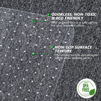 100pointONE Extra Large Office Chair Mat for Carpet, 48" x 60" Clear Desk Chair Mat for Low Pile Carpeted Floors- Easy Glide Plastic Floor Mat for Office Chair on Carpet