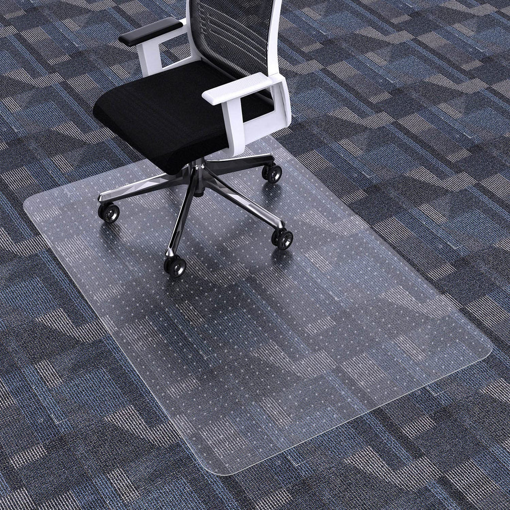 FuturHydro Office Chair Mat for Carpet, 30" x 48" Clear Office Home Floor Protector Mat, Transparent Mats for Office, Home and Gaming Floors (Rectangle)
