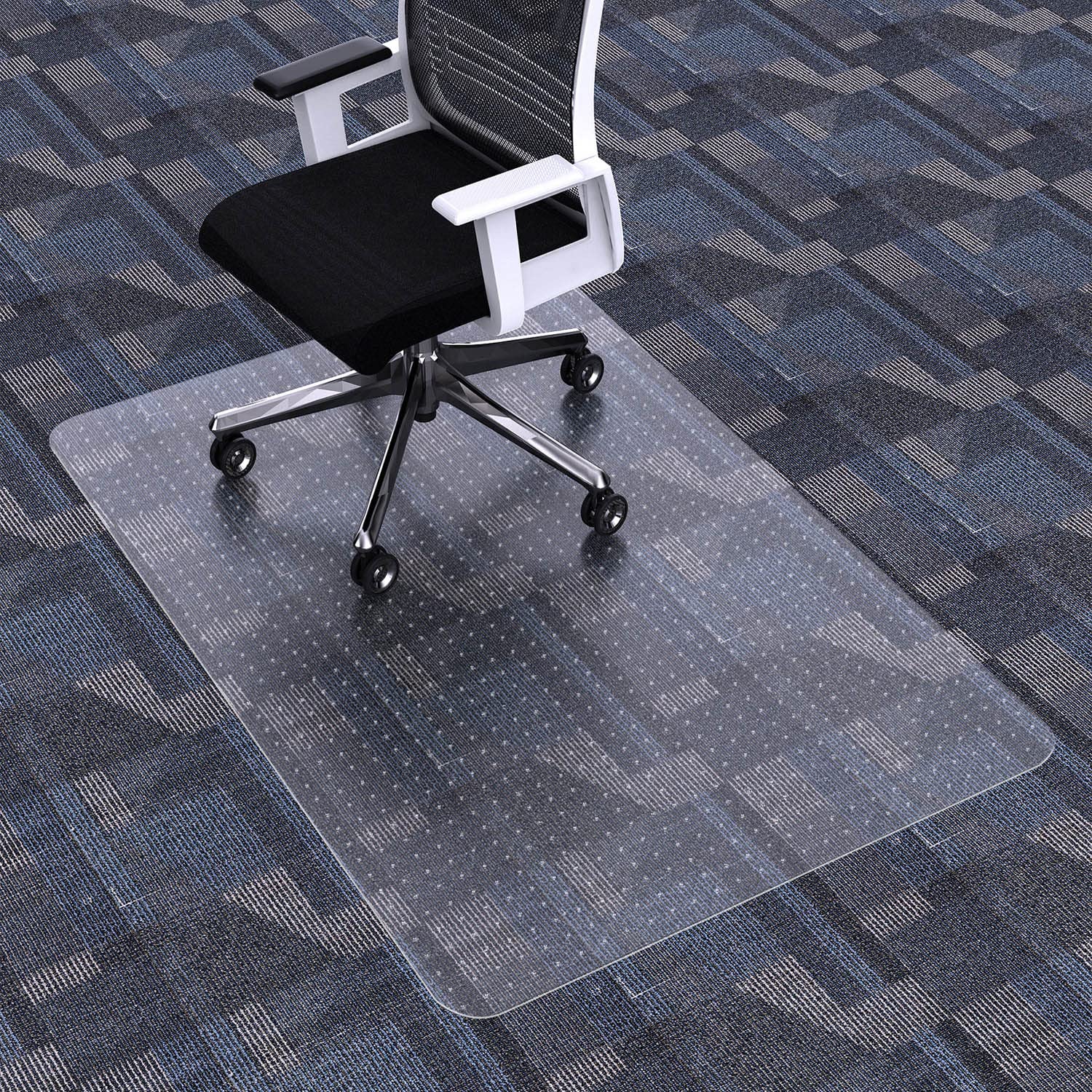 FuturHydro Office Chair Mat for Carpet, 30" x 48" Clear Office Home Floor Protector Mat, Transparent Mats for Office, Home and Gaming Floors (Rectangle)