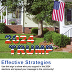 Trump Yard Signs - Trump 2024 Signs with Stake, 9Pcs Trump Yard Sign for Outdoor Garden Lawn Yard