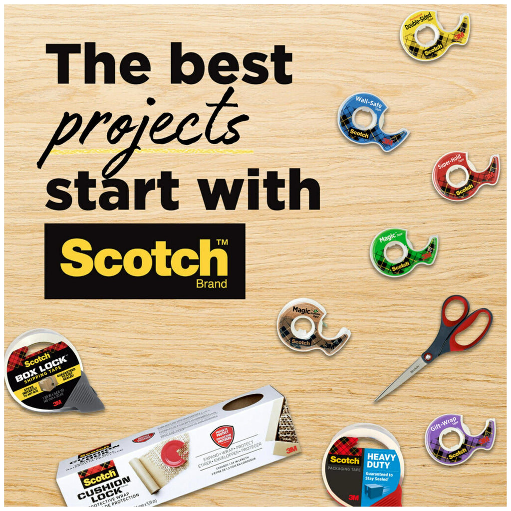Scotch Magic Tape, Invisible, Back to School Supplies and College Essentials for Students and Teachers, 12 Tape Rolls, 3/4 x 1000 Inches