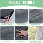 HOMBYS Extra Thick Chair Cushions for Office,6 in Breathable Adult Booster Seat for Car,Car Seat Cushion to Raise Seat Height,Shredded Memory Foam Desk Chair Cushion for Long Sitting,Dark Grey