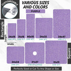 Square Shower Mat - Non Slip Shower Mats for Inside Shower - Extra Large 31x31 Shower Floor Mat Non Slip - Square Bath Mat for Shower - Secure Anti Slip Loofah Shower Bath Mat (31x31 Purple)