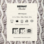 Bernat Blanket White Yarn - 2 Pack of 10.5oz/300g - Polyester - 6 Super Bulky - 220 Yards - Knitting/Crochet