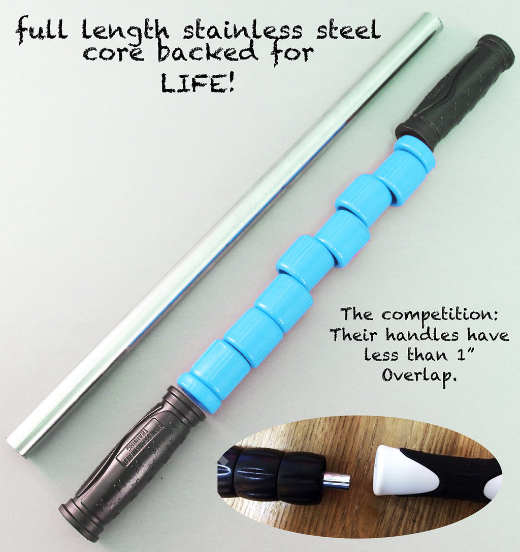 The Stick Massage Roller Original | Muscle Roller Massage Stick for Legs | Exercise Roller Massage Tools for Sports Athletes and Runners 17.75" - Original Blue