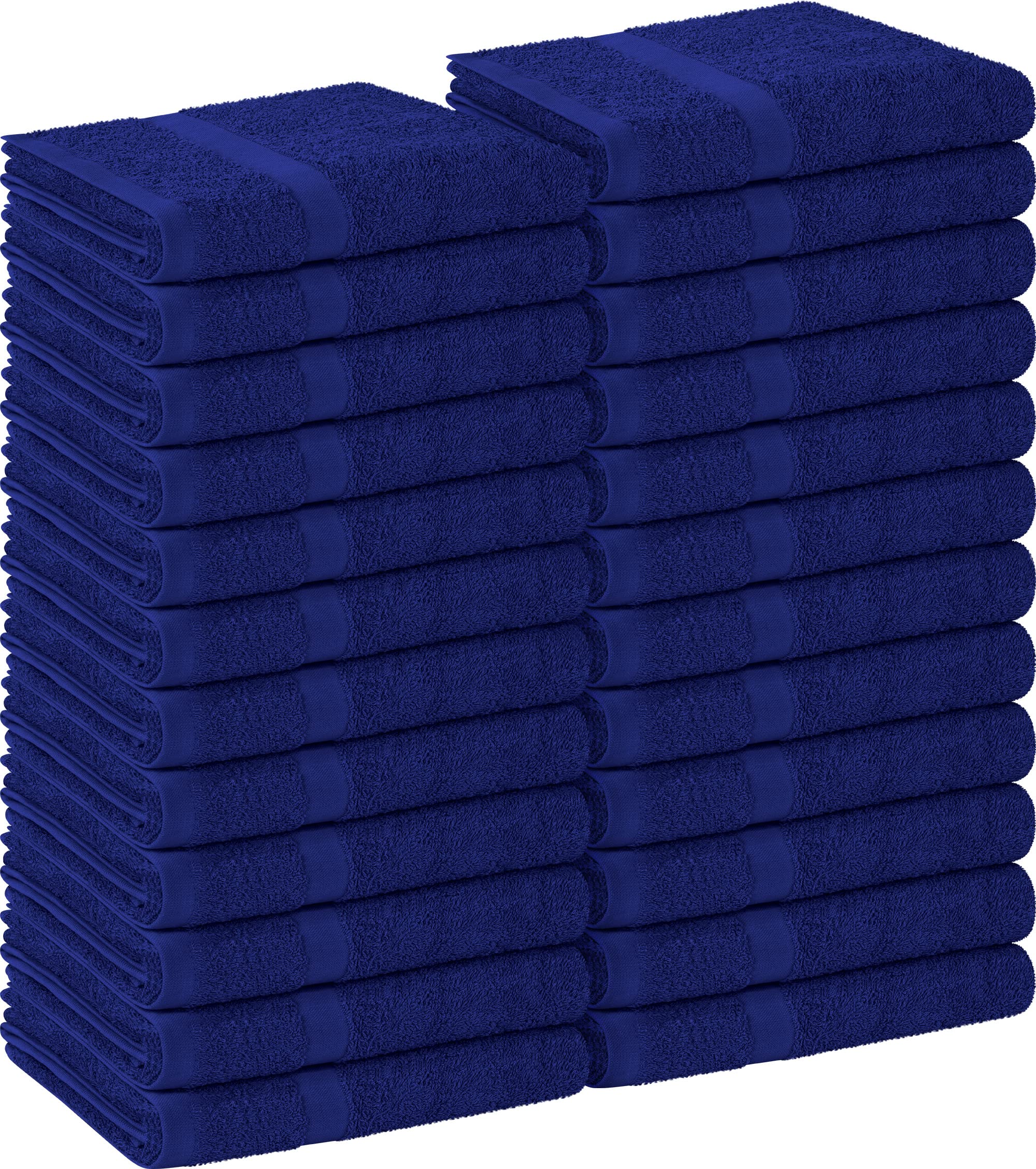 Utopia Towels - Salon Towel, Pack of 24 (Not Bleach Proof, 16x27 Inches) Highly Absorbent Cotton Towels for Hand, Gym, Beauty, Hair, Spa, and Home Hair Care, Royal Blue