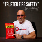 Mart Cobra Emergency Fire Blanket for Home and Kitchen - 2 Pack - Fire Blankets Emergency for Home Safety 40” x 40” - Suppression Shield Retardant Extinguisher Fiberglass Welding Fireproof Cloth Towel