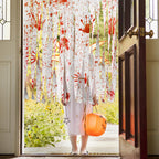 Watayo 5 Pcs Halloween Door Curtain Decorations - 65 x 39 Inch Bloody Handprint Doorway Curtain - Scary Creepy Curtain Cloth for Halloween Party Haunted House Decoration