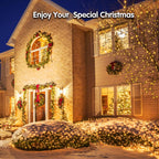 BlcTec Christmas Net Lights 200 LED 8.2ft x 4.9ft Outdoor Christmas Bush Lights with 8 Modes, Timer, Connectable, Waterproof and Green Wire for Trees, Bushes, Christmas Decorations, Warm White
