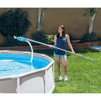 Intex 28003E Deluxe Above Ground Pool Maintenance Kit for Minimum 800 GPH Flow Rates with Vacuum, 110" Pole, Wall Brush and 24' Hose (Color May Vary)