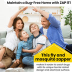 Mini Zap It Bug Zapper Battery Powered (2xAA Included) Bug Zapper Racket, 3,500 Volt, 2 Pack