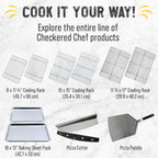 Checkered Chef Cooling Rack for Cooking and Baking - 11 ¾" x 17 Set of 2 Stainless Steel, Oven Safe Grid Wire Cookie Cooling Racks