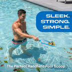 The Skimmie Swim-N-Scoop in-Pool Handheld Skimmer Net for Scooping Debris, Leaves, and Bugs While Swimming