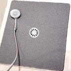 Shower Mats Non Slip for Elderly, 24x24’Lager Loofah Non Slip Shower Mat, Loofah Bath Mats for Shower, Non Slip Bath/Shower Mat for Elderly-Grey