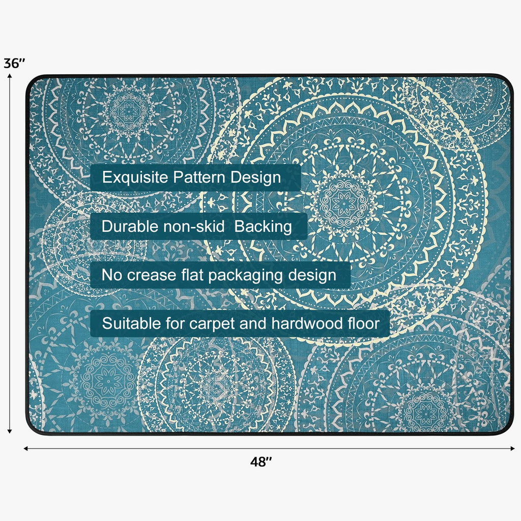 Placoot Office Chair Mat for Carpet & Hardwood Floors, 48" x 36" Highly Premium Quality Floor Mat, Desk Chair Mat for Carpeted Floors and HardwoodFloor for Home Office
