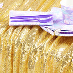 QueenDream Gold Sequin Tablecloth 60x102 Inch Sparkly Gold Wedding Tablecloth for Baby Shower Birthday Christmas Party Decorations
