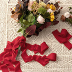 JEDIA Red Ribbon, 3 Rolls Christmas Chiffon Ribbons, 1.5" x 7Yd Gift Ribbon Set for Christmas, Wedding Decor, Wedding Invitations, Bouquet Wrap, Flower Bouquet, Bridal Bouquets, DIY Crafts