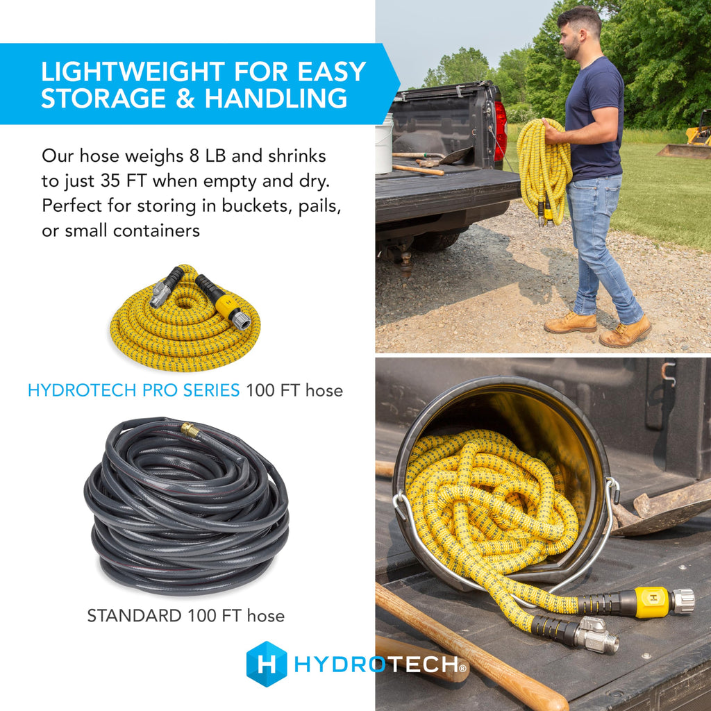 HYRDOTECH Expandable Burst Proof Garden Max Flow Hose 3/4" (100 Feet) 5560
