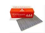 NEATSHEETS Disposable Bibs for Adults, Kids & Elderly Senior | Adhesive Tab Napkins for Eating, Personal Use, Home Care & Business | Spill Absorbent, Stain/Liquid Repellent | Blue Ticking, 100 Count