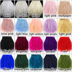 Soarer White Ostrich Feather Trim - 2Yards 5-7inch Feathers Fringe Trim for DIY Sewing Clothing, Dress,Wedding,Christmas Home Party(White)