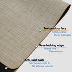 RccugmatS Chair Mat for Hardwood Floor, 36" x 48" Heavy Duty Office Chair Mat for Rolling Chairs, Anti Slip, Non-Curve, Floor Protector for Home Office, Beige