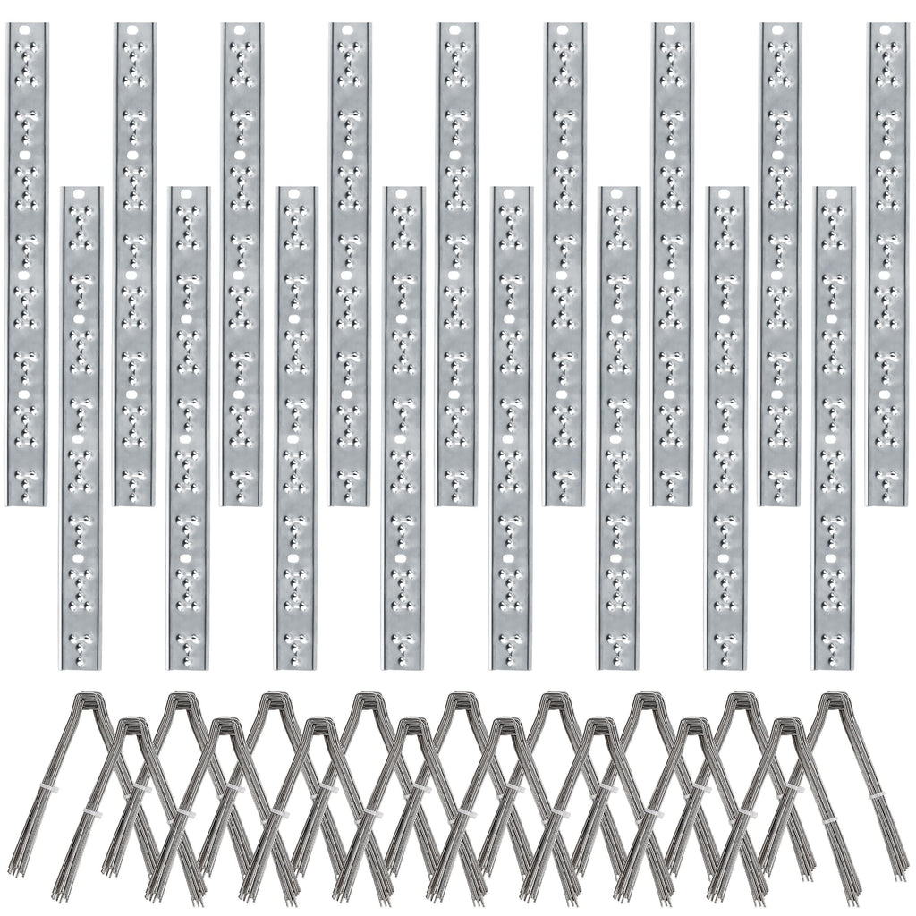 Hausse Stainless Steel Bird Spikes 17 Pack, Squirrel Small Birds Pigeons Crows and Woodpeckers Deterrent Devices Bird Repellent Spikes, Assemble Easily Covers 17 Feet for Outdoor Wall Fence
