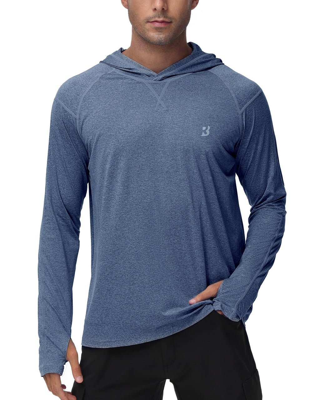 UPF 50+ Fishing Shirts for Men Long Sleeve UV Sun Protection Hoodie Outdoor Hiking Shirts