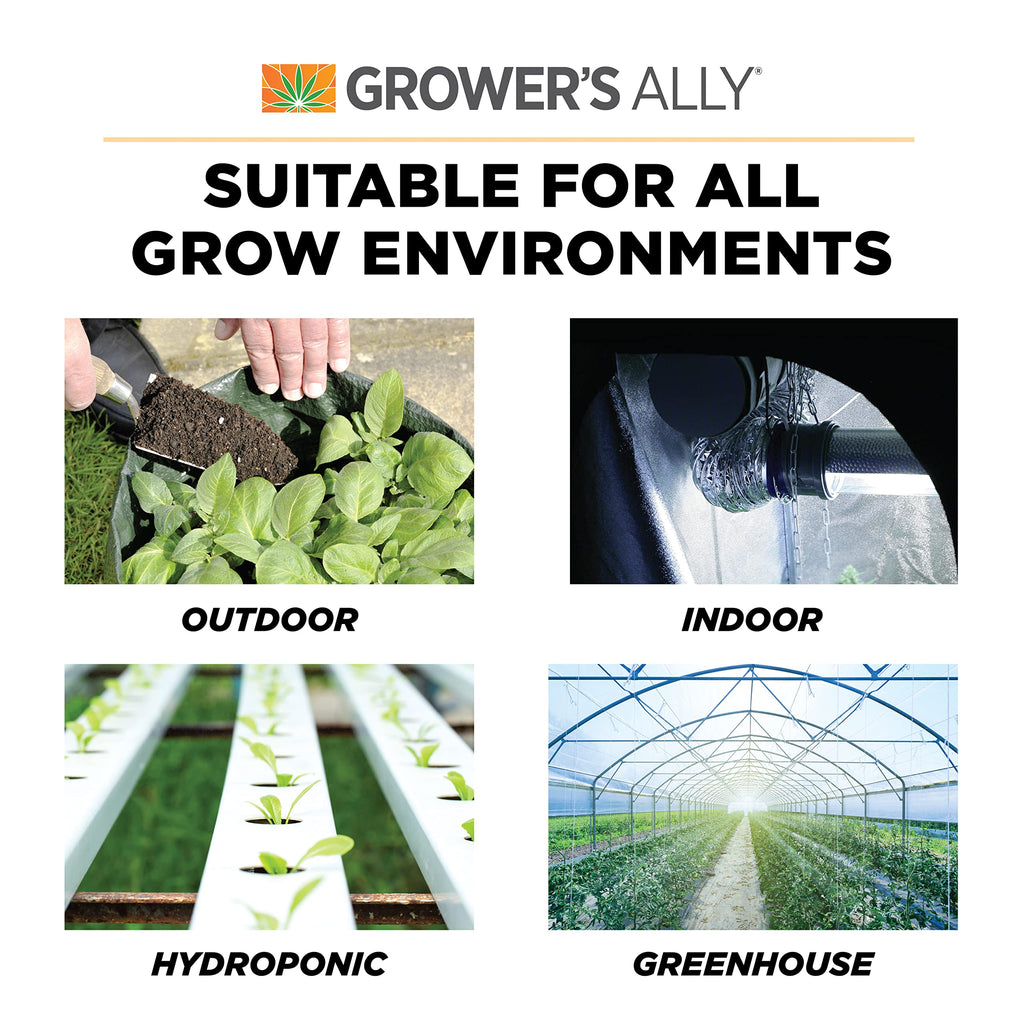 Grower's Ally Fungicide for Plants | Plant Fungicide Treatment Control for Powdery Mildew, Fungus and More - Trusted by Cultivators for Indoor & Outdoor Use, 8oz Concentrate Makes 5 Gallons