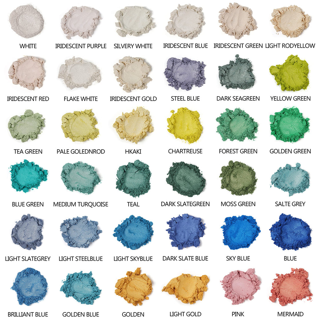 Smalltongue Mica Powder for Epoxy Resin, 72 Colors, 0.35 oz(10g) Bottles Mica Glitter, Mica Pigment for Lip Gloss, Soap Making, Bath Bomb, Art Crafts, Resin Dye, Nails