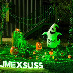 JMEXSUSS 2 Pack Green Fairy Lights Battery Operated, Total 400 LED 132ft Halloween String Lights with Remote, 8 Modes Green Christmas Lights for Bedroom St Patricks Day Halloween Decorations