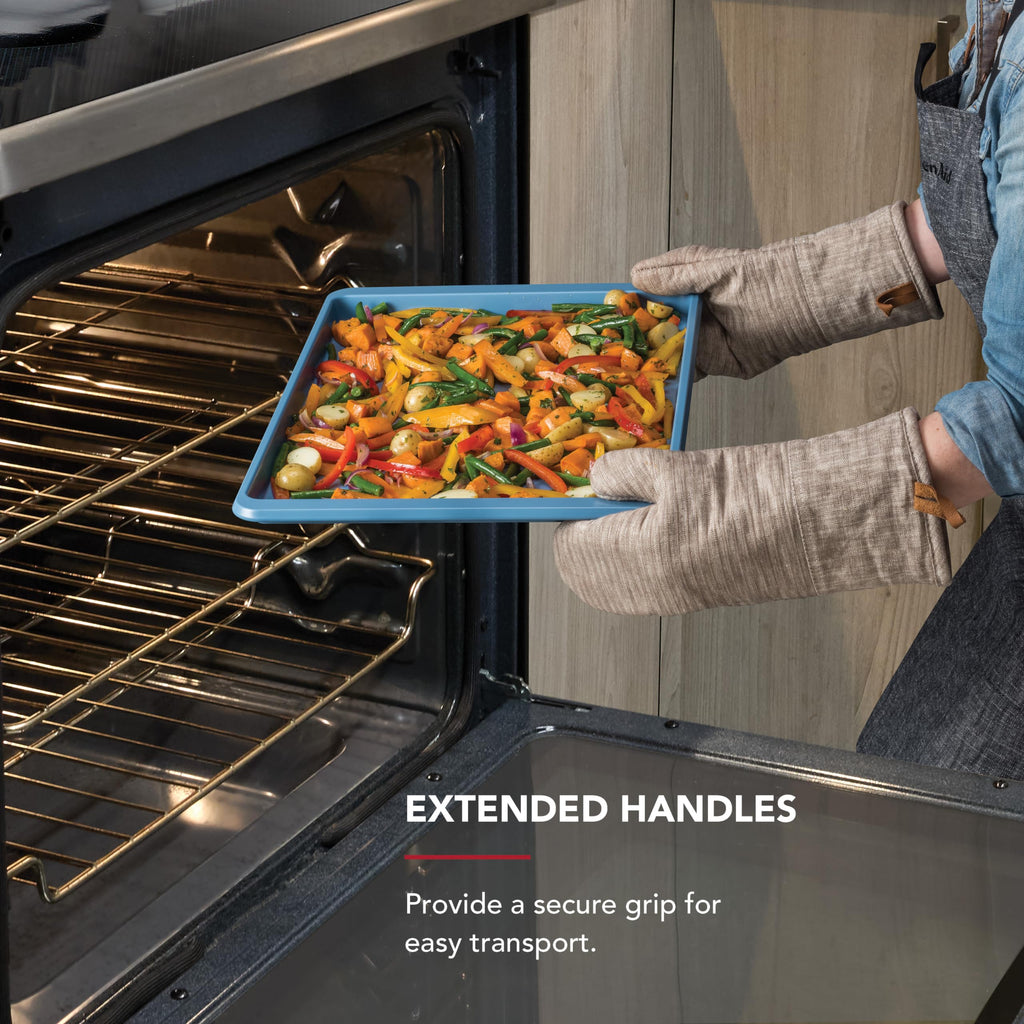 KitchenAid 13x18in Nonstick Aluminized Steel Baking Sheet, Blue Velvet