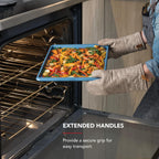 KitchenAid 13x18in Nonstick Aluminized Steel Baking Sheet, Blue Velvet