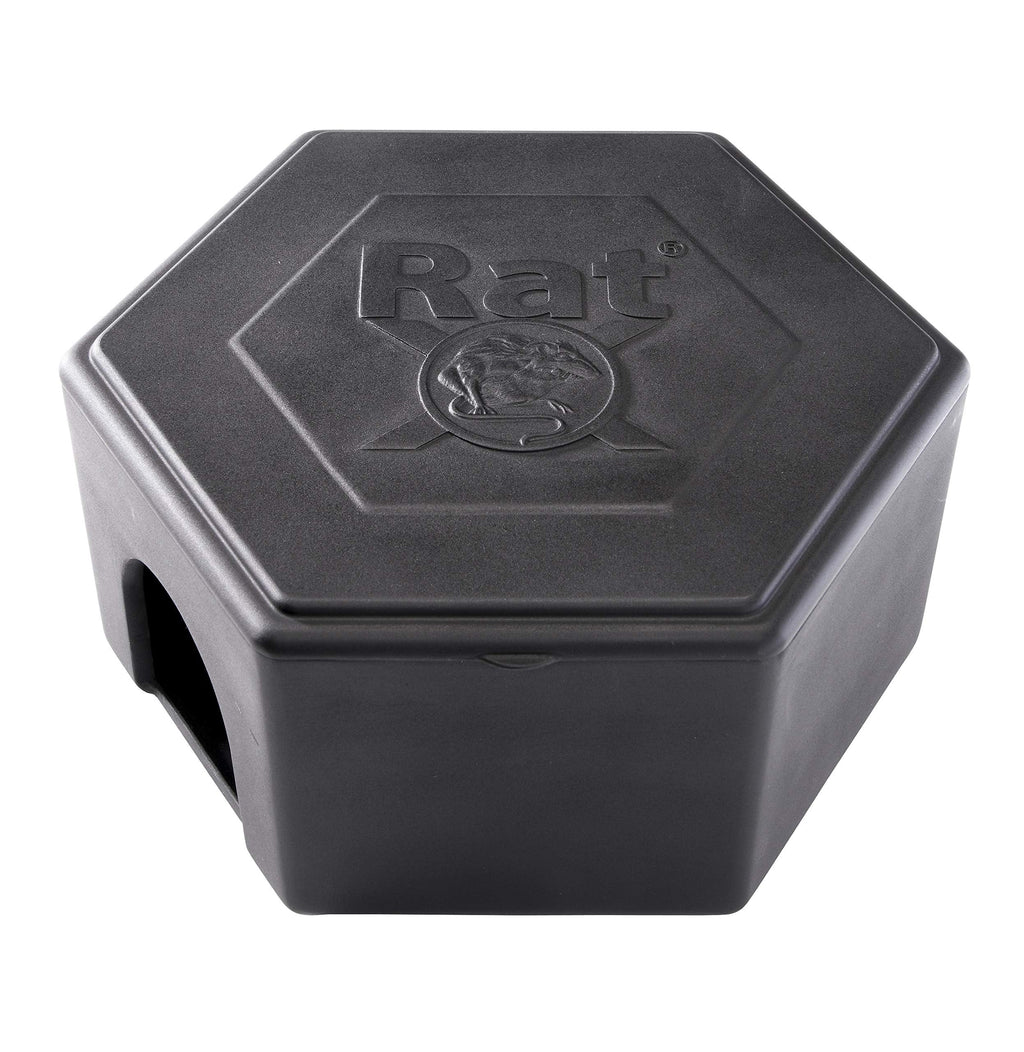 RatX EcoClear Products 620301-3D, Rodent Station, Plastic, Small Size Suitable for Mice Weatherproof Rat/Mouse Bait Box, Multi (Pack of 2)