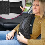 Hysterectomy Seat Belt Pillow - Recovery After Double Mastectomy, Heart, Abdominal, Breast Reduction & Augmentation, Tummy Tuck, C Section Surgery - Gel Pack Included- Seatbelt Pillow Gifts for Women