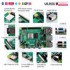 Vilros Raspberry Pi 4 4GB Retro Gaming Kit with SNES Style Controllers and NES Style Case (4GB RAM)