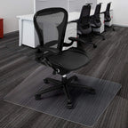 Azadx Carpet Floor Chair Mat for Low, Standard and No Pile Carpeted Floors - Plastic Desk Chair Mat for Easy Rolling - Durable Carpet Protector (30 x 48'' Rectangle)