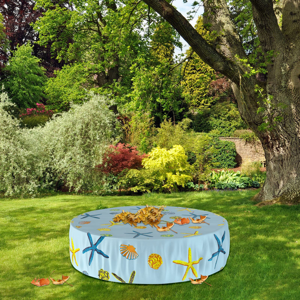 Ladadee Foldable Round Dog Swimming Pool Cover, for 32 "/63“/48” Collapsible Outdoor Tub, PVC Coating Waterproof and UV Protection, Leakproof Washable Kiddie Pet Small Paddling Bath Accessories