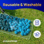 AQUASTRONG Pool Filter Balls for Sand Filter Pump, 4.6 lbs Reusable Sand Filter Balls (Replaces 150 lbs Pool Filter Sand), Efficient Blue Filter Balls for Swimming Pools, Filter Pumps, Aquariums