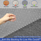 Office Chair Mat for Carpet, Clear Chair Mat with Studs for Low Pile Carpeted Floors, Transparent Thick and Sturdy Carpet Floor Protector for Desk Chair on Office, Home, Gaming - 30"x48"Rectangle