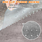 Office Chair Mat for Carpeted Floors, Desk Mats 48"X30" for Rolling Desk on Low Pile Carpets, Small Computer Gaming Plastic Floor Mats for Office Chair on Carpet, Easy Glide Without Curling