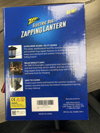 ZAP IT! Electric Bug Zapper Lantern - Indoor and Outdoor Plug-in 360 Degree Mosquito Control, Insect and Fly Killers | UV Light and Electric Shock Mosquito Killer Lamp | Includes Bug Collector