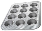 USA Pan Nonstick Quarter Sheet Pan, Set of 2 & Bakeware Muffin Pan, 12-Well, Aluminized Steel
