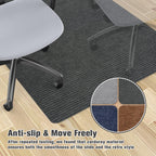 Placoot Desk Chair Mat for Hardwood Floor Corduroy Surface 1/6" Thick 55"x35" Office Chair Mat for Rolling Chairs-100% Large Anti-Slip Backing Under Desk Low-Pile Office Rug Floor Mat for Office/Home