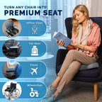 ComfiLife Premium Gel & Memory Foam Seat Cushion – Doctor Recommended Office Chair Cushion, Car Seat Cushion – Chair Cushions for Back & Sciatica Pain Relief – Seat Cushions for Office Desk (Charcoal)