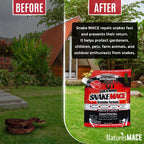 Nature’s MACE Snake Repellent 7LB Granular/Covers 3,600 Sq. Ft. / Keep Snakes Out of Your Garden, Yard, Home, attic and More/Snake Repellent/Safe to use Around Home, Children, & Plants